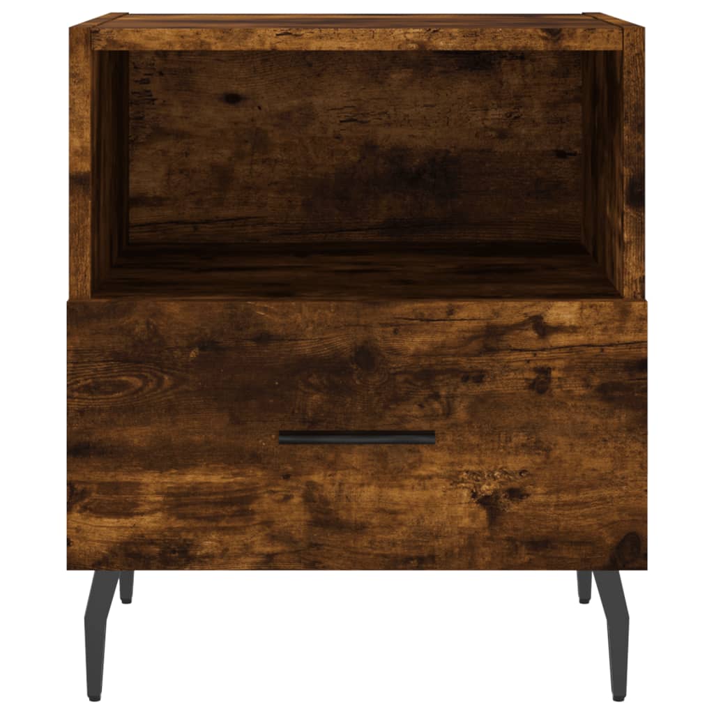 Noční Stolky 2 Ks Kouřový Dub 40X35X47,5 Cm Kompozitní Dřevo