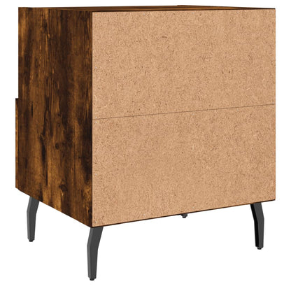 Noční Stolky 2 Ks Kouřový Dub 40X35X47,5 Cm Kompozitní Dřevo