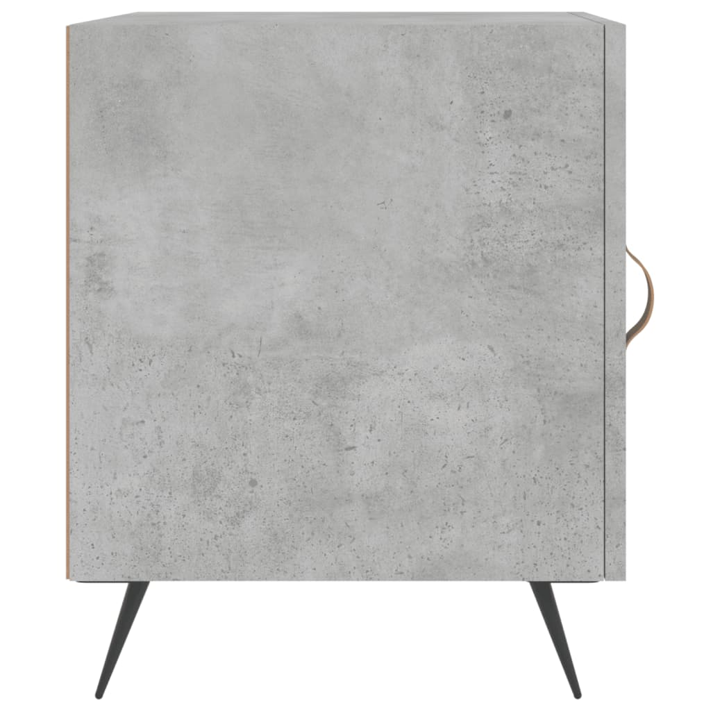 Noční Stolky 2 Ks Betonově Šedé 40X40X50 Cm Kompozitní Dřevo