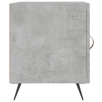 Noční Stolky 2 Ks Betonově Šedé 40X40X50 Cm Kompozitní Dřevo