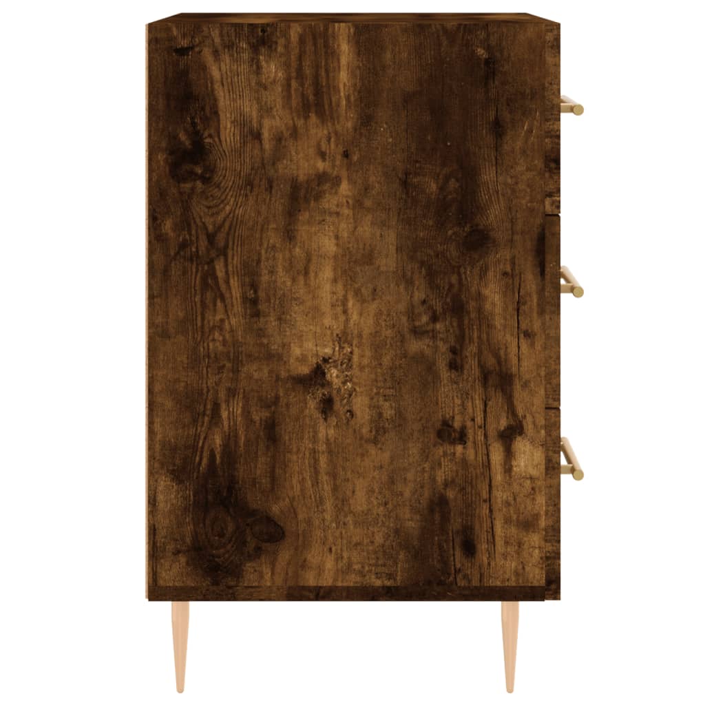 Noční Stolek Kouřový Dub 40 X 40 X 66 Cm Kompozitní Dřevo