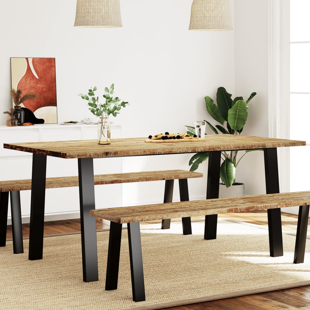 Jídelní Stůl 200 X 90 X 75 Cm Masivní Akáciové Dřevo