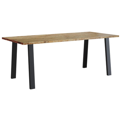 Jídelní Stůl 200 X 90 X 75 Cm Masivní Akáciové Dřevo