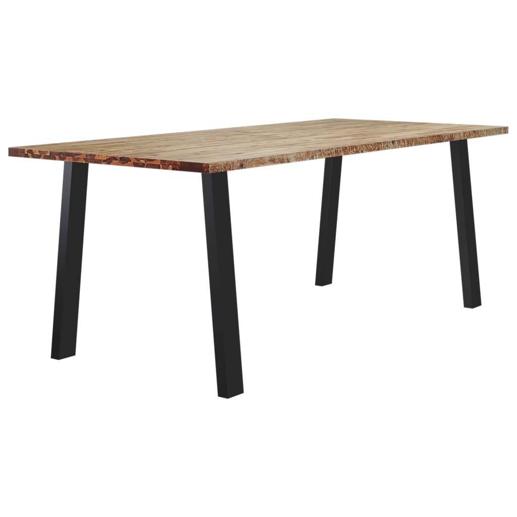 Jídelní Stůl 200 X 90 X 75 Cm Masivní Akáciové Dřevo