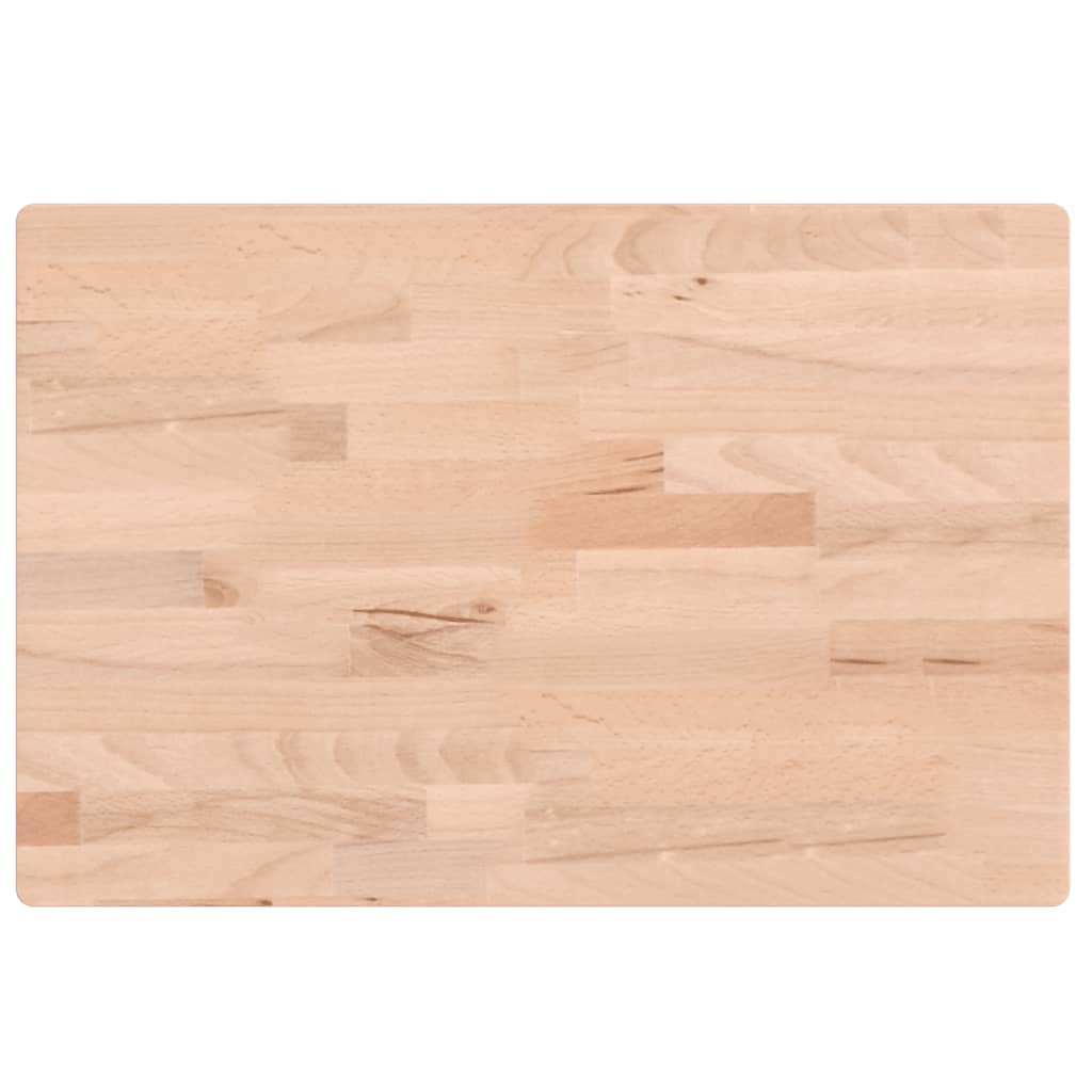 Stolní Deska 60 X 40 X 4 Cm Obdélníková Masivní Bukové Dřevo