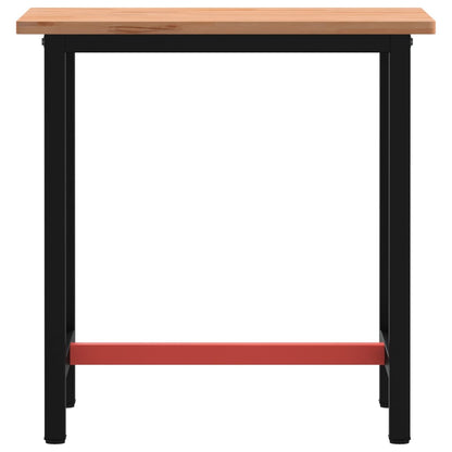 Pracovní Stůl 80 X 55 X 81,5 Cm Masivní Bukové Dřevo A Kov