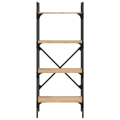 Knihovna Se 4 Policemi 56 X 31,5 X 138,5 Cm Kompozit
