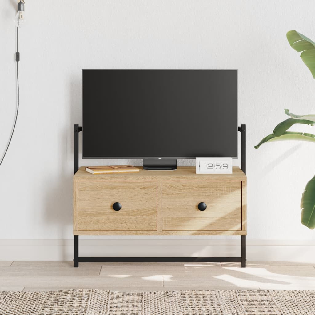 Tv Skříňka Nástěnná 100,5X30X51 Cm Kompozitní Dřevo