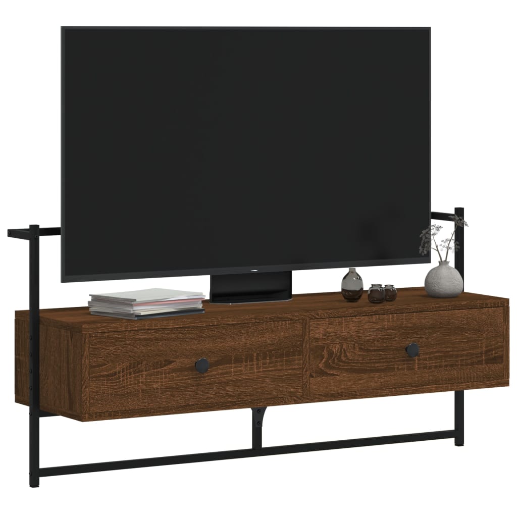 Tv Skříňka Nástěnná 100,5X30X51 Cm Kompozitní Dřevo