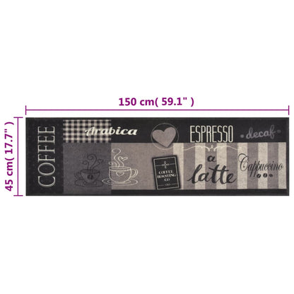 Kuchyňský Koberec Omyvatelný Káva Černý Samet Kávová