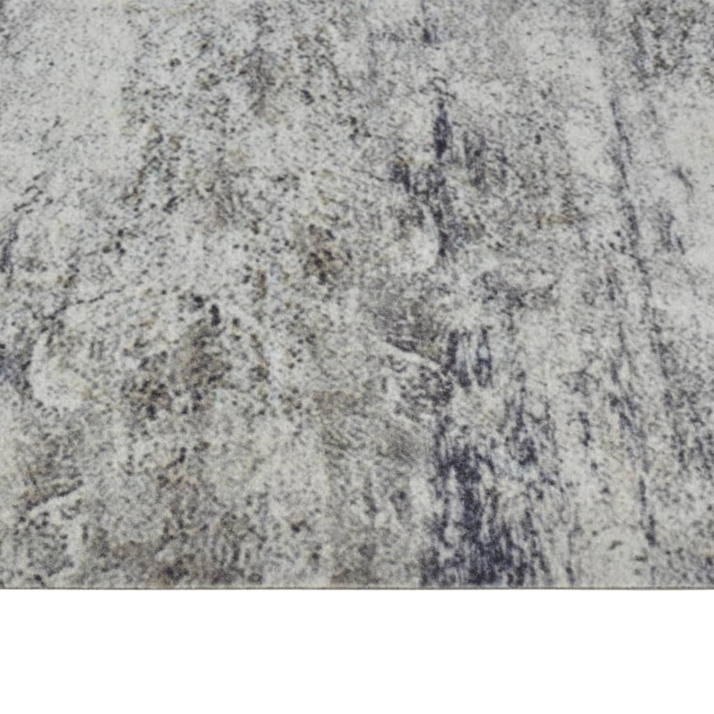 Kuchyňský Koberec Omyvatelný Beton Samet Šedá A Černá