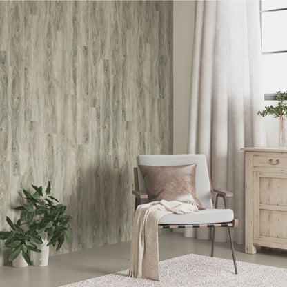 Nástěnné Panely Vzhled Dřeva Šedé Pvc 4,12 M²