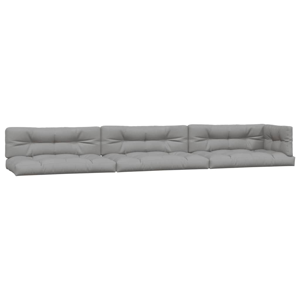 Podušky Na Palety 7 Ks Šedé Textil