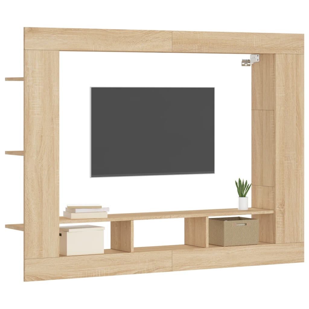 Tv Skříňka 152 X 22 X 113 Cm Kompozitní Dřevo