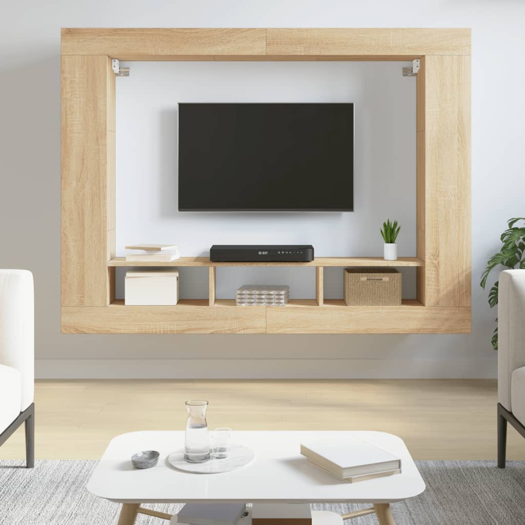 Tv Skříňka 152 X 22 X 113 Cm Kompozitní Dřevo