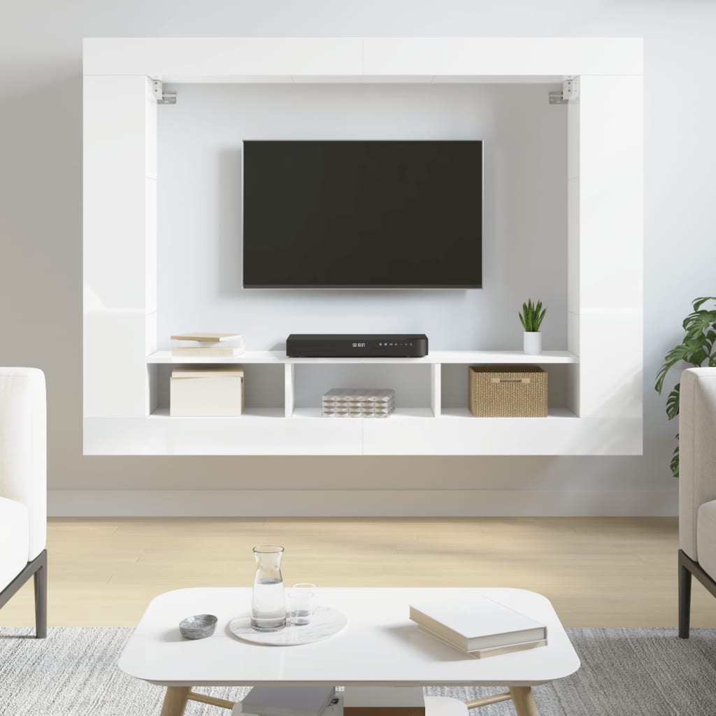 Tv Skříňka 152 X 22 X 113 Cm Kompozitní Dřevo