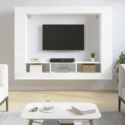 Tv Skříňka 152 X 22 X 113 Cm Kompozitní Dřevo