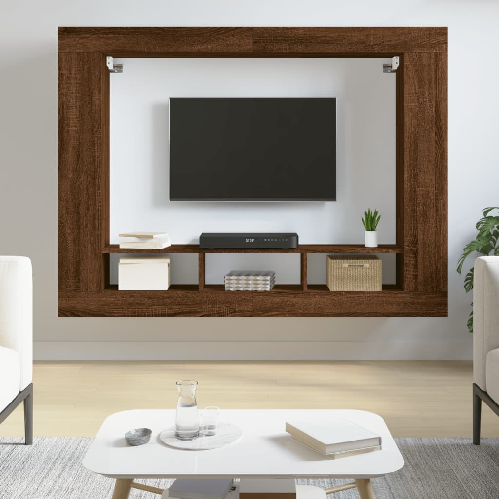 Tv Skříňka 152 X 22 X 113 Cm Kompozitní Dřevo