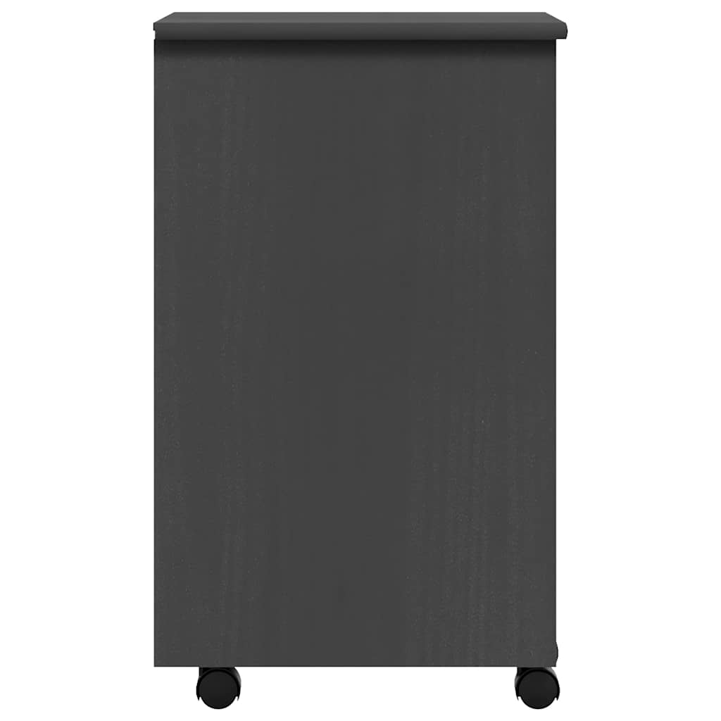 Zásuvková Skříňka Se Zásuvkami Moss Šedá Masivní Borové Dřevo