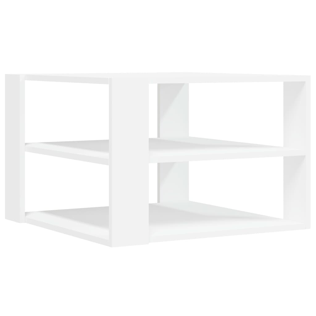 Konferenční Stolek Bílý 59,5 X 59,5 X 40 Cm Kompozitní Dřevo