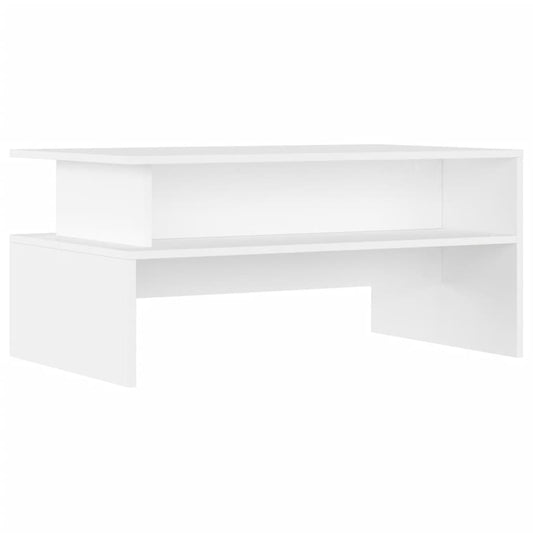 Konferenční Stolek Bílý 90 X 55 X 42,5 Cm Kompozitní Dřevo