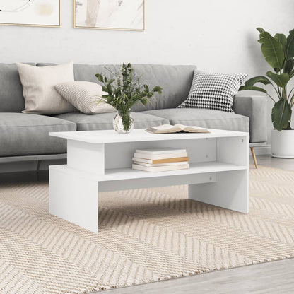 Konferenční Stolek Bílý 90 X 55 X 42,5 Cm Kompozitní Dřevo