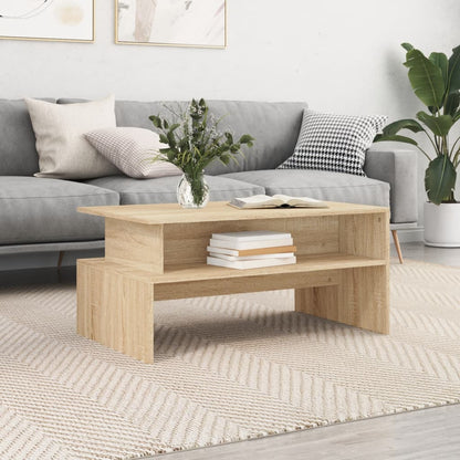 Konferenční Stolek Bílý 90 X 55 X 42,5 Cm Kompozitní Dřevo