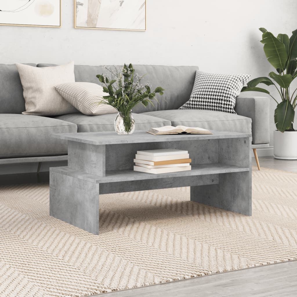 Konferenční Stolek Bílý 90 X 55 X 42,5 Cm Kompozitní Dřevo