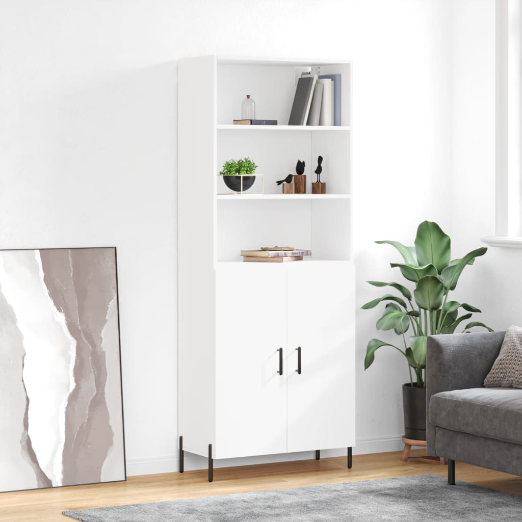 Skříň Betonově Šedá 69,5 X 32,5 X 180 Cm Kompozitní Dřevo