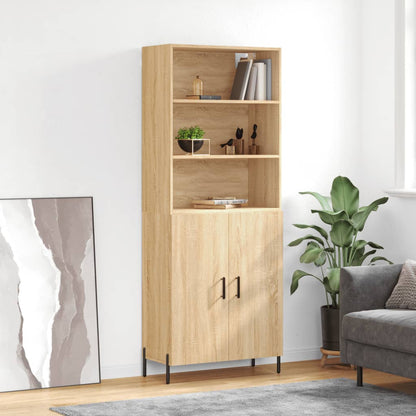 Skříň Betonově Šedá 69,5 X 32,5 X 180 Cm Kompozitní Dřevo