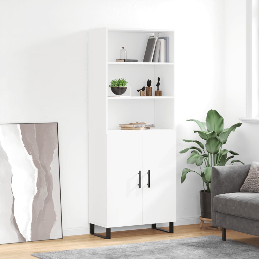 Skříň Betonově Šedá 69,5 X 32,5 X 180 Cm Kompozitní Dřevo
