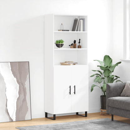 Skříň Betonově Šedá 69,5 X 32,5 X 180 Cm Kompozitní Dřevo