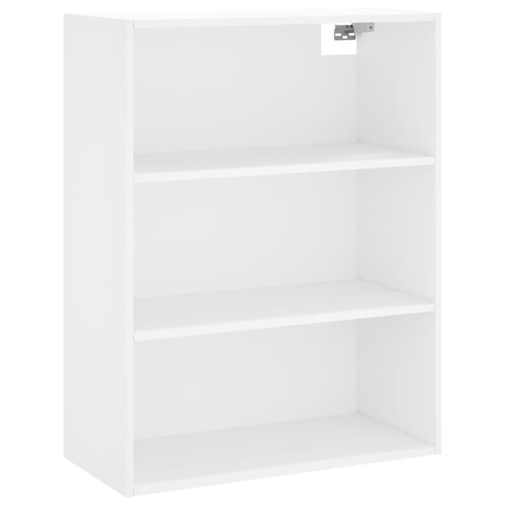 Skříň Highboard Bílá 69,5 X 34 X 180 Cm Kompozitní Dřevo