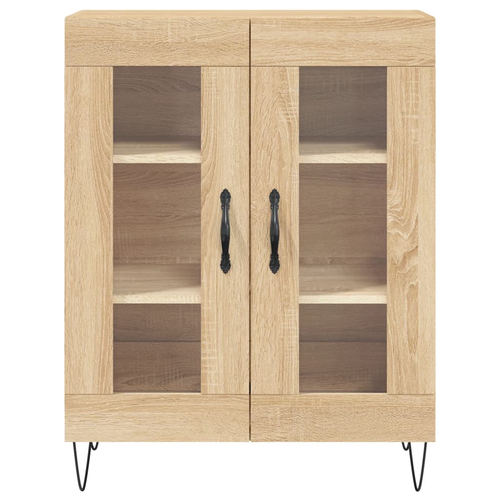 Skříň Highboard Dub Sonoma 69,5 X 34 X 180 Cm Kompozitní Dřevo