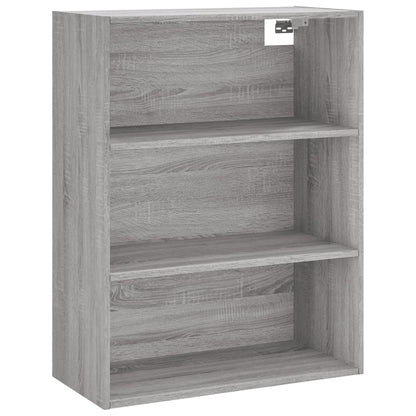 Skříň Highboard Šedá Sonoma 69,5 X 34 X 180 Cm Kompozitní Dřevo