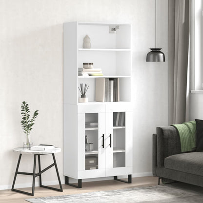 Skříň Betonově Šedá 69,5 X 32,5 X 180 Cm Kompozitní Dřevo