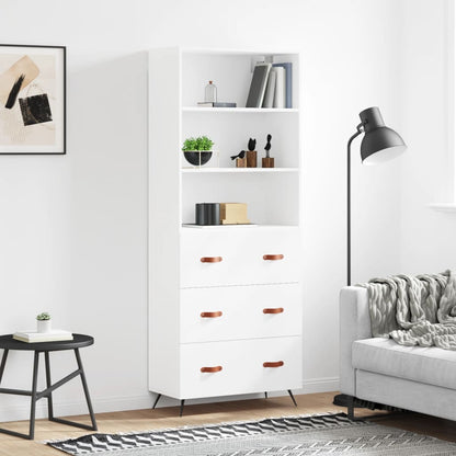 Skříň Betonově Šedá 69,5 X 32,5 X 180 Cm Kompozitní Dřevo