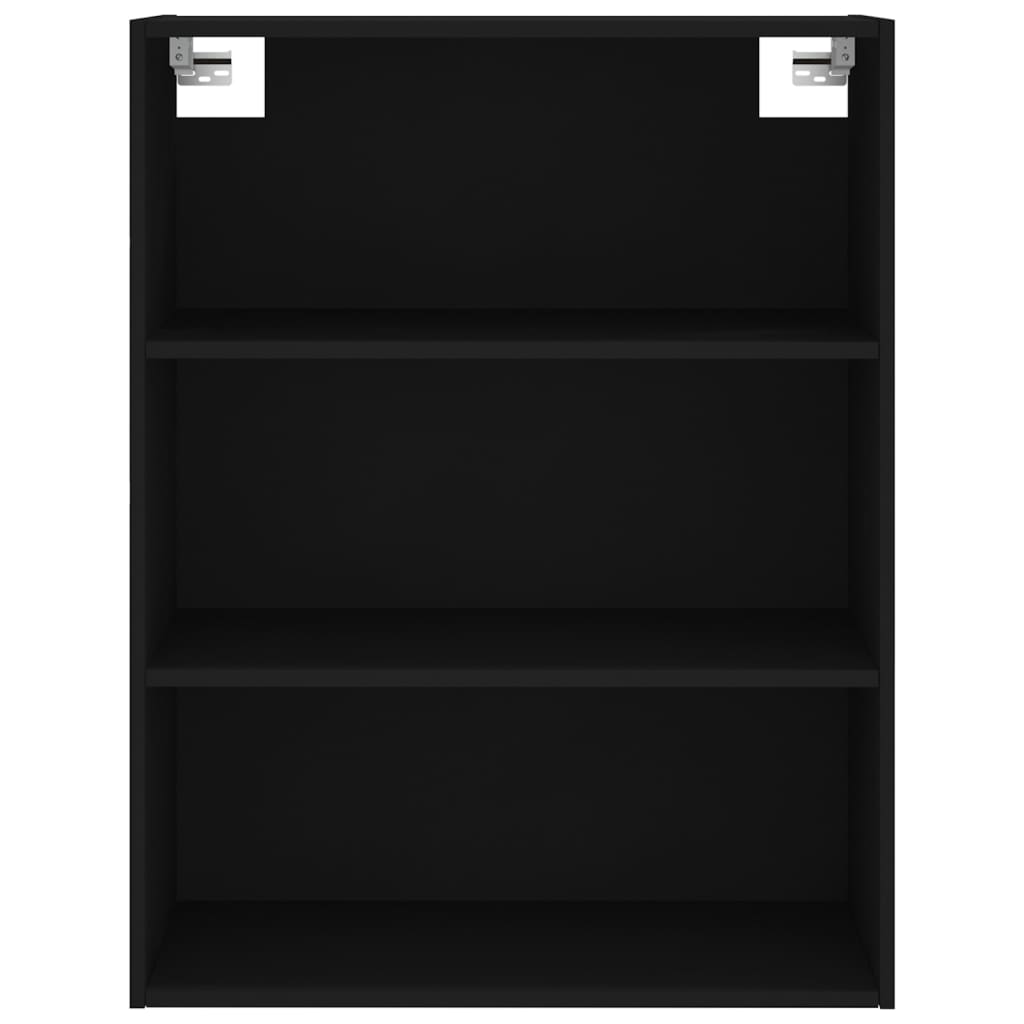 Skříň Highboard Černá 69,5 X 34 X 180 Cm Kompozitní Dřevo