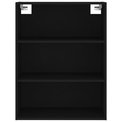 Skříň Highboard Černá 69,5 X 34 X 180 Cm Kompozitní Dřevo