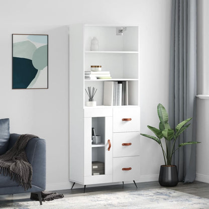 Skříň Betonově Šedá 69,5 X 32,5 X 180 Cm Kompozitní Dřevo