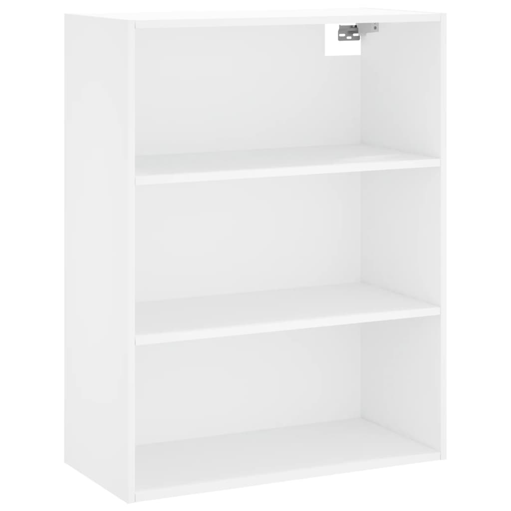 Skříň Highboard Bílá 69,5 X 34 X 180 Cm Kompozitní Dřevo