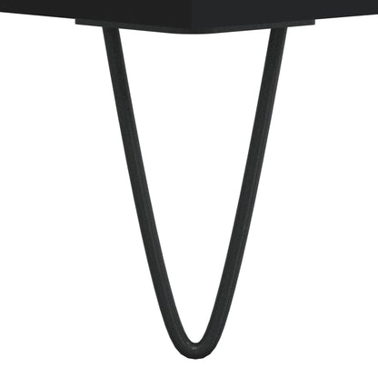 Skříň Highboard Černá 69,5 X 34 X 180 Cm Kompozitní Dřevo