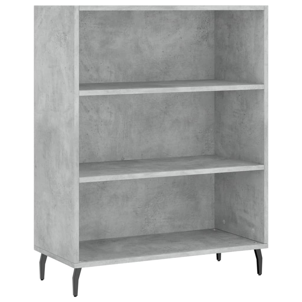 Skříň Betonově Šedá 69,5 X 32,5 X 180 Cm Kompozitní Dřevo