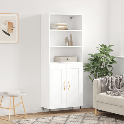 Skříň Betonově Šedá 69,5 X 32,5 X 180 Cm Kompozitní Dřevo