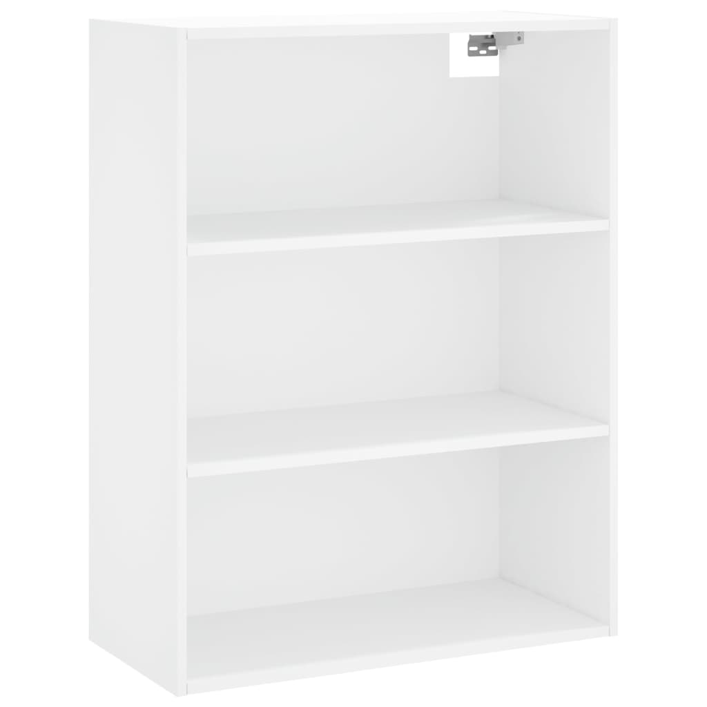 Skříň Highboard Bílá 69,5 X 34 X 180 Cm Kompozitní Dřevo