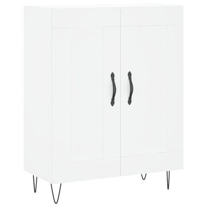 Skříň Highboard Bílá 69,5 X 34 X 180 Cm Kompozitní Dřevo