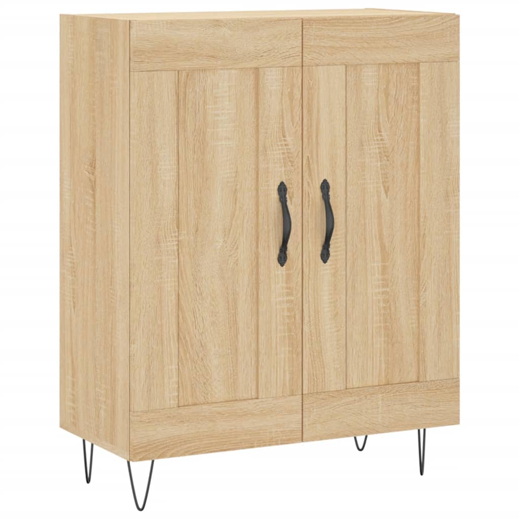 Skříň Highboard Dub Sonoma 69,5 X 34 X 180 Cm Kompozitní Dřevo
