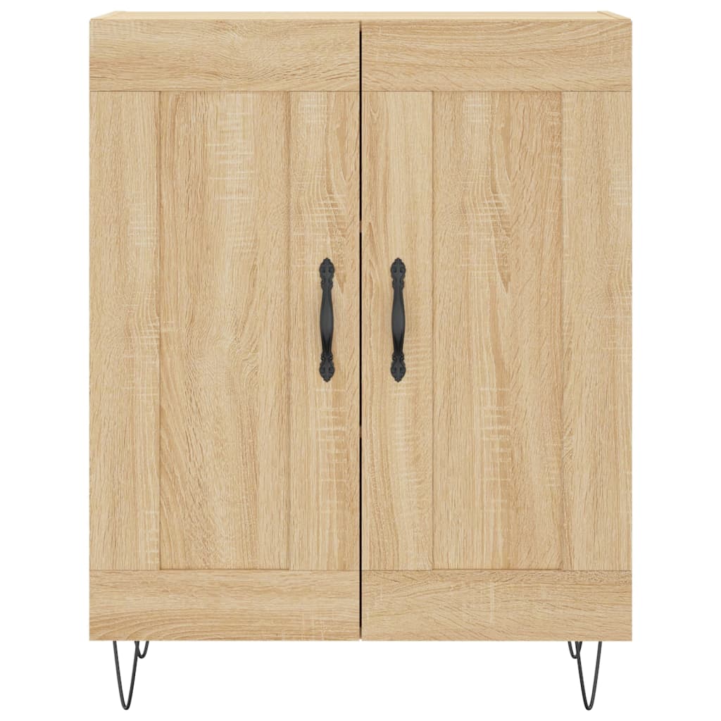 Skříň Highboard Dub Sonoma 69,5 X 34 X 180 Cm Kompozitní Dřevo