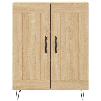 Skříň Highboard Dub Sonoma 69,5 X 34 X 180 Cm Kompozitní Dřevo