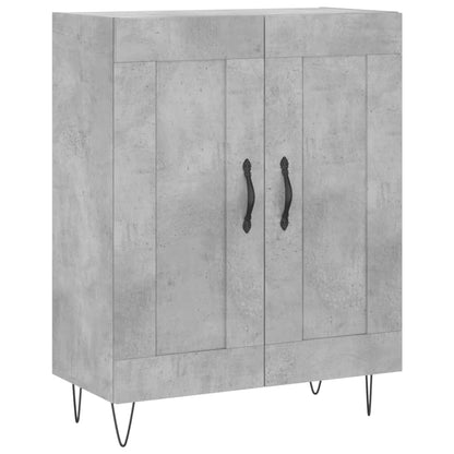 Skříň Highboard Betonově Šedá 69,5X34X180 Cm Kompozitní Dřevo